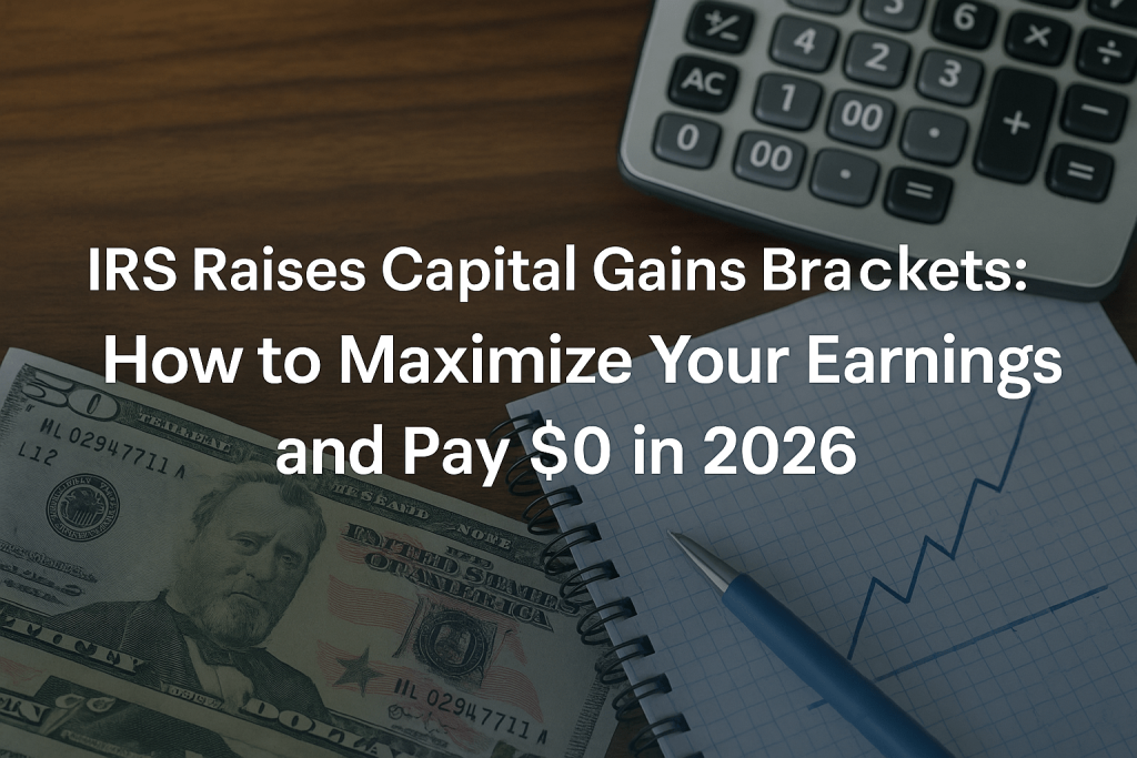 IRS Raises Capital Gains Brackets