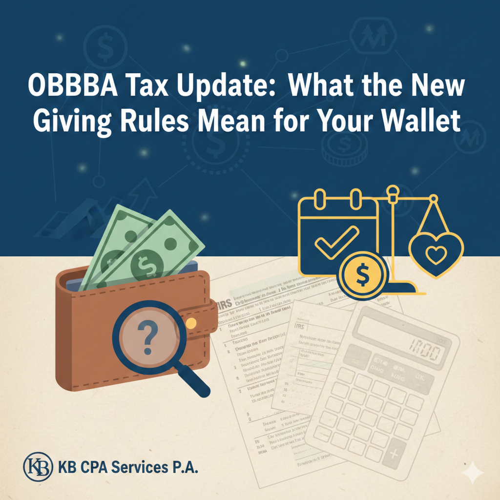 OBBBA Tax Update What the New Giving Rules Mean for Your Wallet